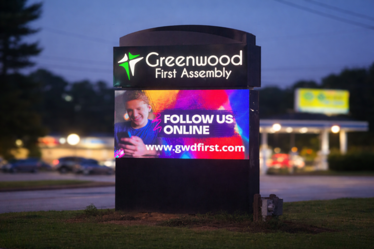 Greenwood First Assembly Sign